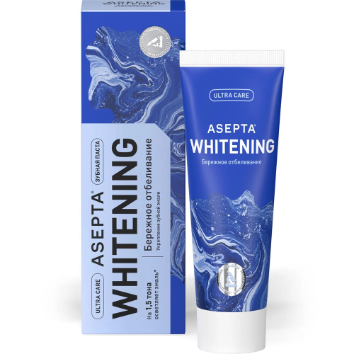 АСЕПТА паста зубная plus бережное отбеливание 75мл